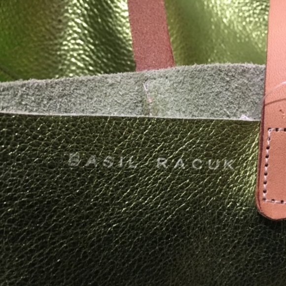 Basil Racuk Metalic Leather Tote Bag - Picture 3 of 3